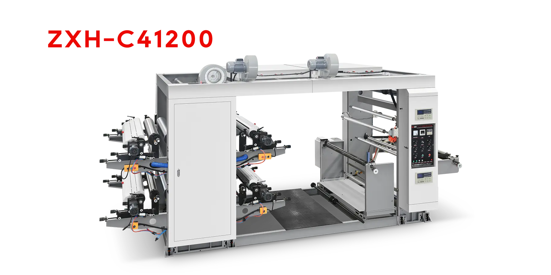 Máquina de impresión flexográfica no tejida de cuatro colores
