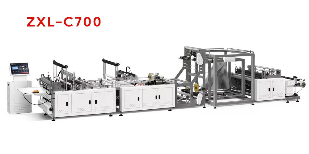 Máquina para fabricar bolsas de caja plana no tejidas